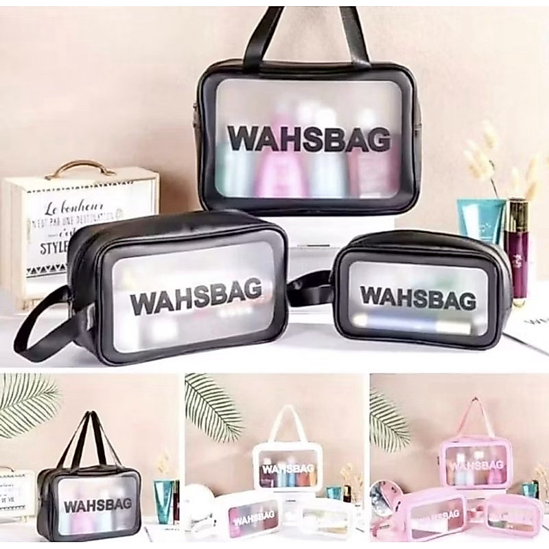 Pouch Kosmetik Transparan Pouch Traveling WashBag Travel Pouch Make Up