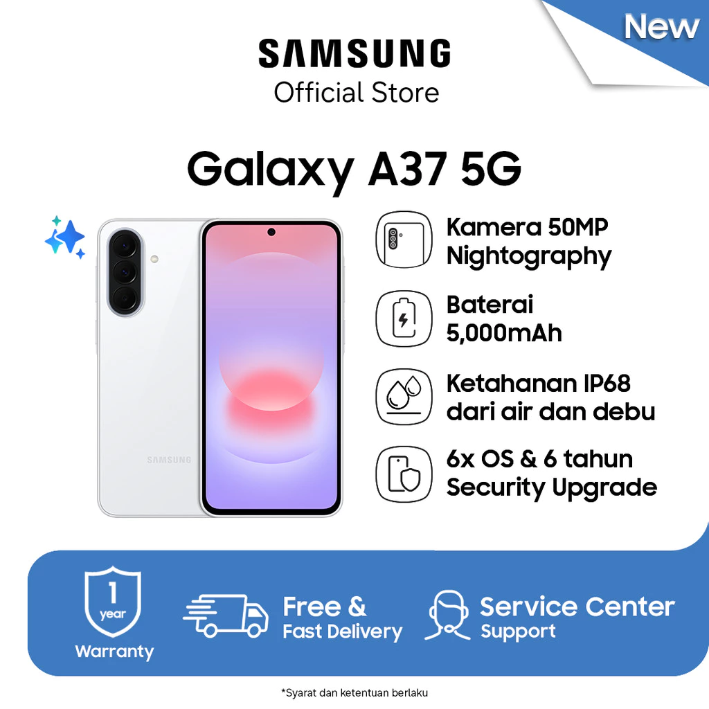 Samsung Galaxy A37 5G 8/128GB - Awesome White