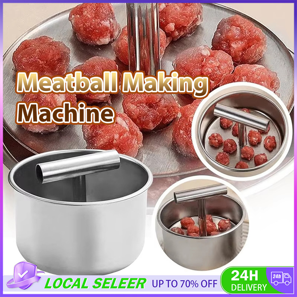 6/12Hole Hand-Pressed Meatball Maker Stainless Steel DIY Meatballs ...