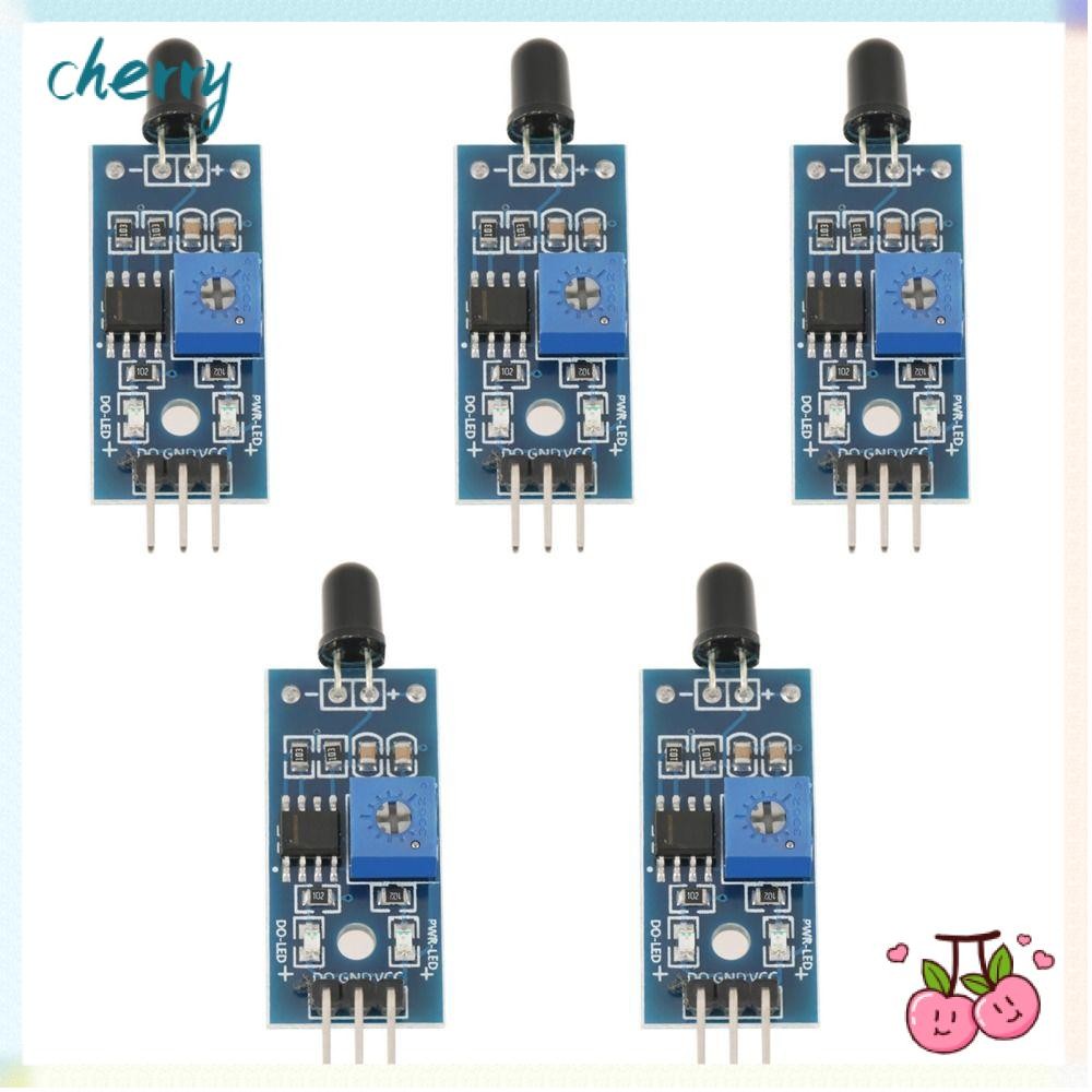 CHERRY 5 PCS Fire Sensor Module, Temperature Detecting 3 PIN Fire ...