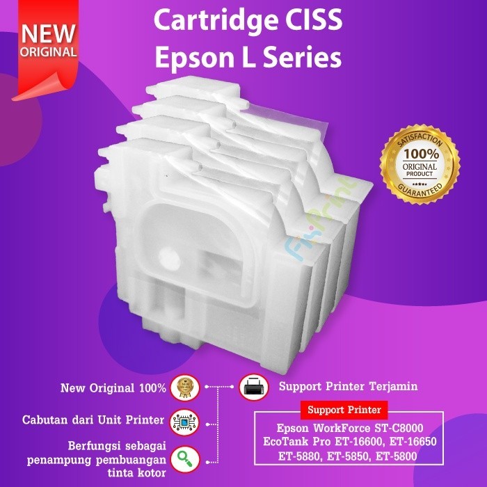 FixPrint Ink Cartridge Adapter L110 L120 L121 L210 L220 L300 L310 Damper CISS L350 L355 L360 L365 L380 L385 - Gambar 2