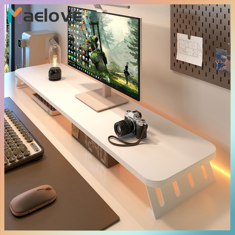 Extended Computer Riser Gaming Room Desktop Organizer Workstation ...