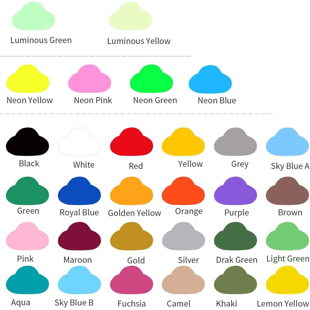 TILON 22 Sheets Heat Transfer Vinyl Bundle 12