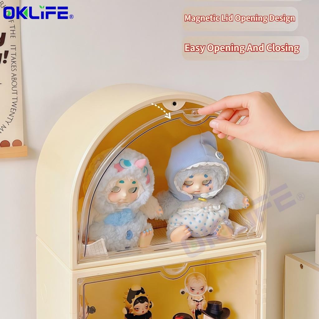 Transparent Acrylic Figure and Blind Box Display Cabinet view 3