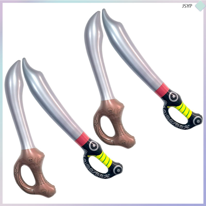 📦 4pcs Realistic Pirate Swords Inflatable Swords for Halloween Costumes ...