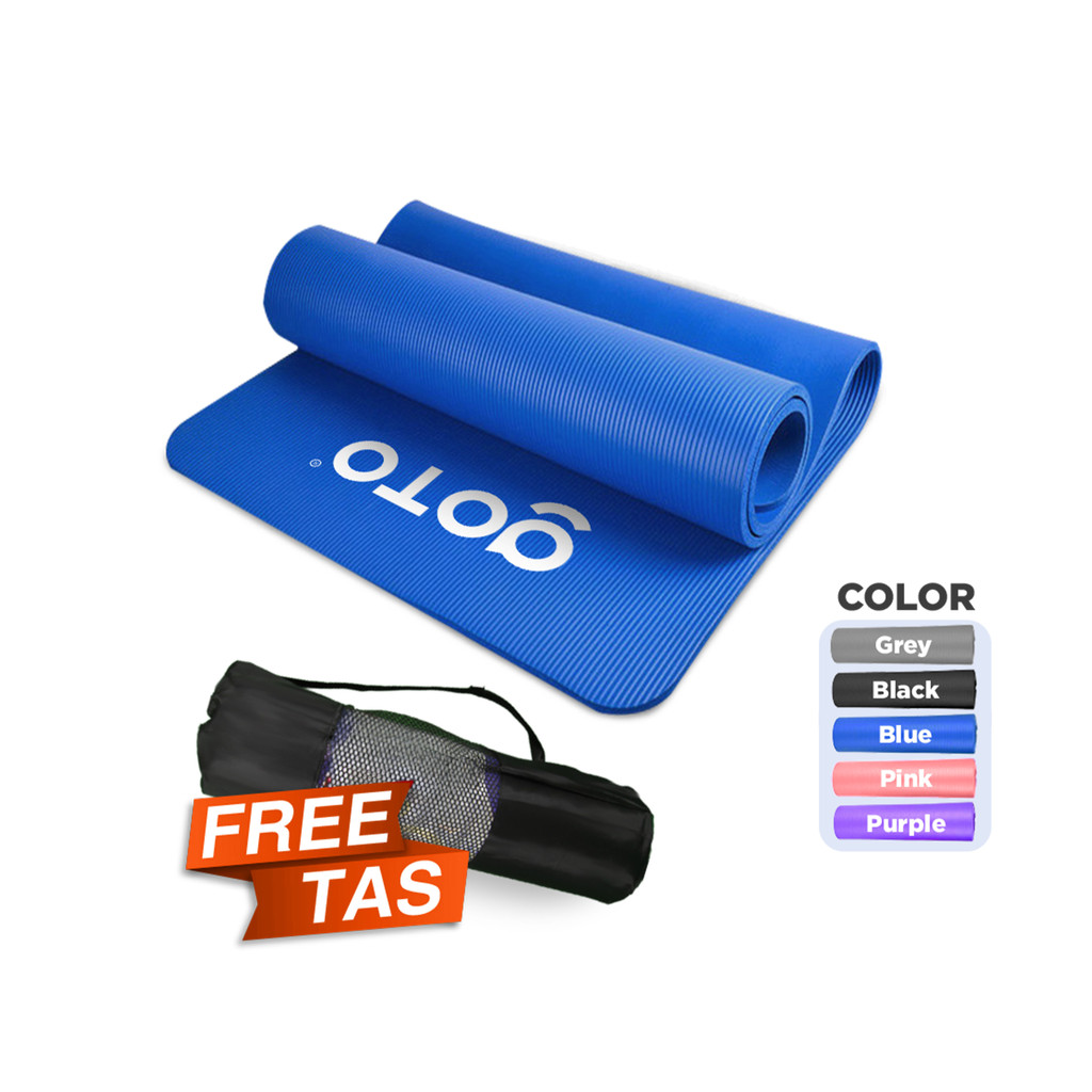Goto NBR Yoga Mat 10mm Matras Alas Anti Slip Tebal - Gambar 3