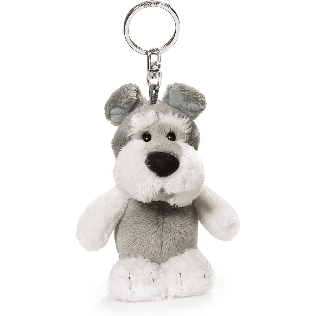 NICI BB Schnauzer Keyring, 10cm Bean Bag Plush Toy, Mini Size Keychain ...