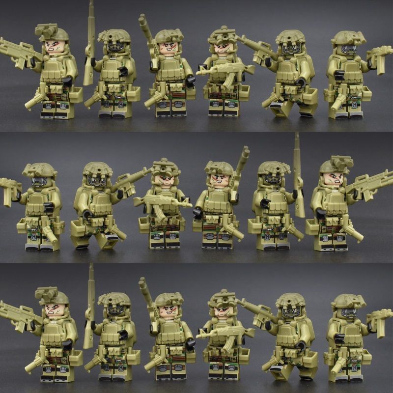 Military Building Blocks Compatible Lego Special Forces Soldiers Boys ...