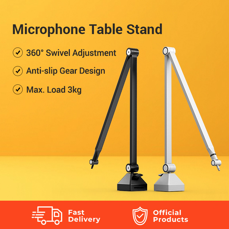 [NEW]GOCHANMI Boom Arm Microphone Table Desktop Stand Mic Holder ...