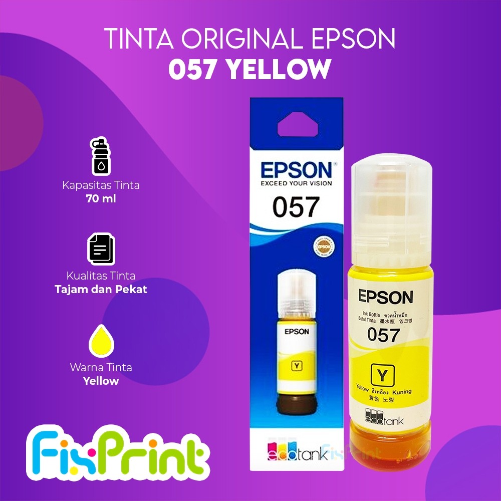FixPrint Tinta Epson Original 057 T09D1 - T09D6 CMYK LC LM 70ml, Tinta Refill Printer Epson L8050 L18050 - Gambar 4