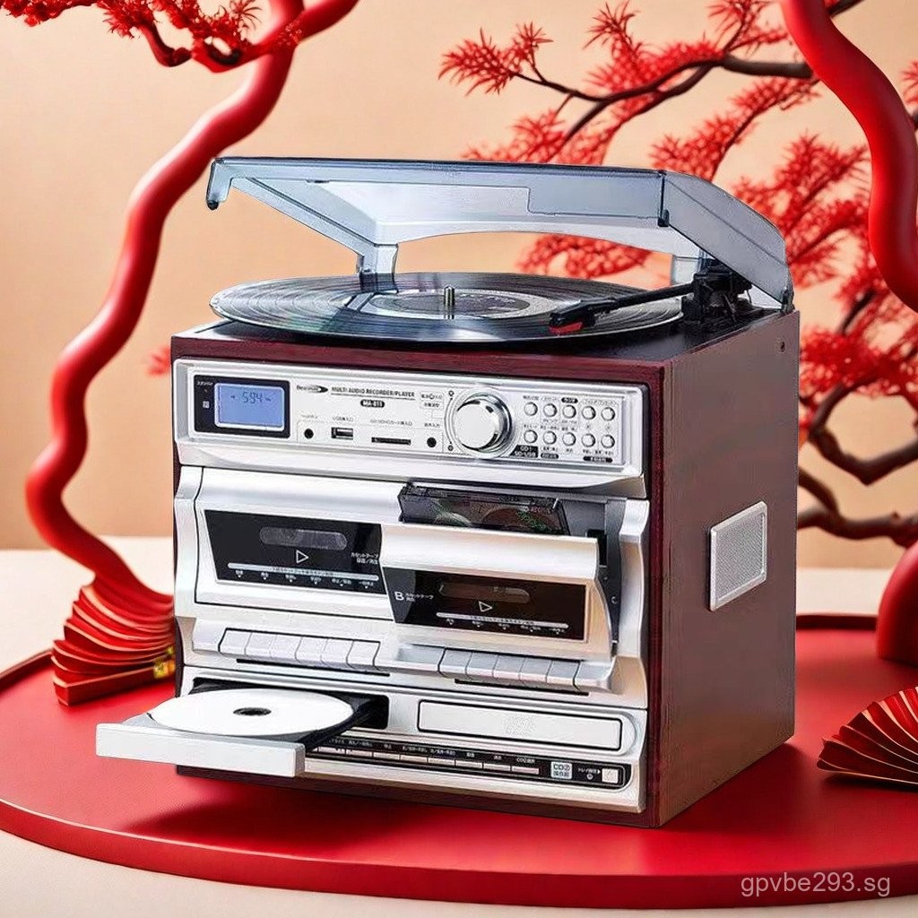 LP Record Player Vinyl Record Player Bluetooth Vintage Record Player ...