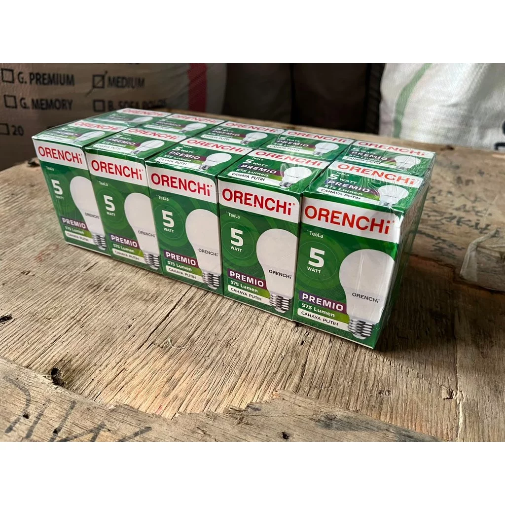 (BUBBLEWRAP) 5 WATT / BOHLAM LAMPU LED ORENCHI PREMIO GARANSI 1 TAHUN - Gambar 4