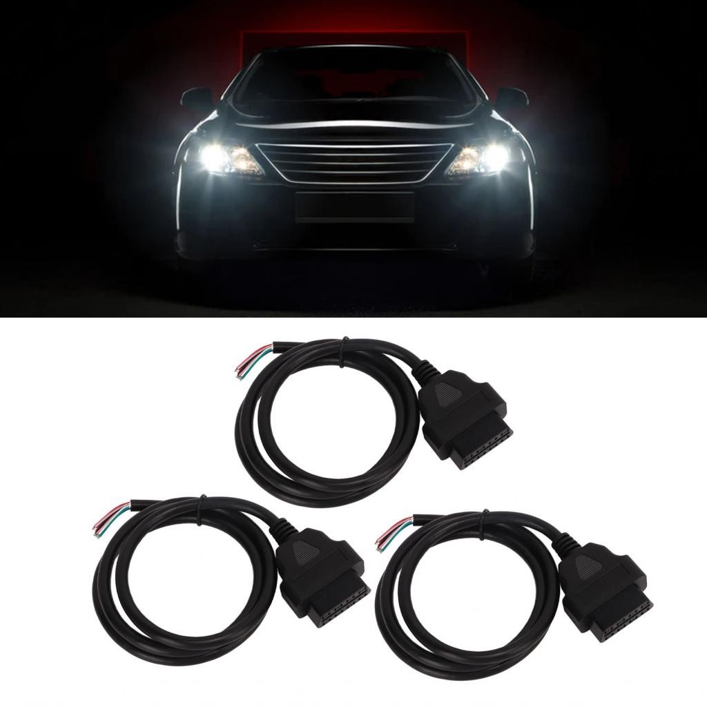 OBD2 Adapter Cable OBD Connector Female To Color Bare Wire 16 Pin for ...