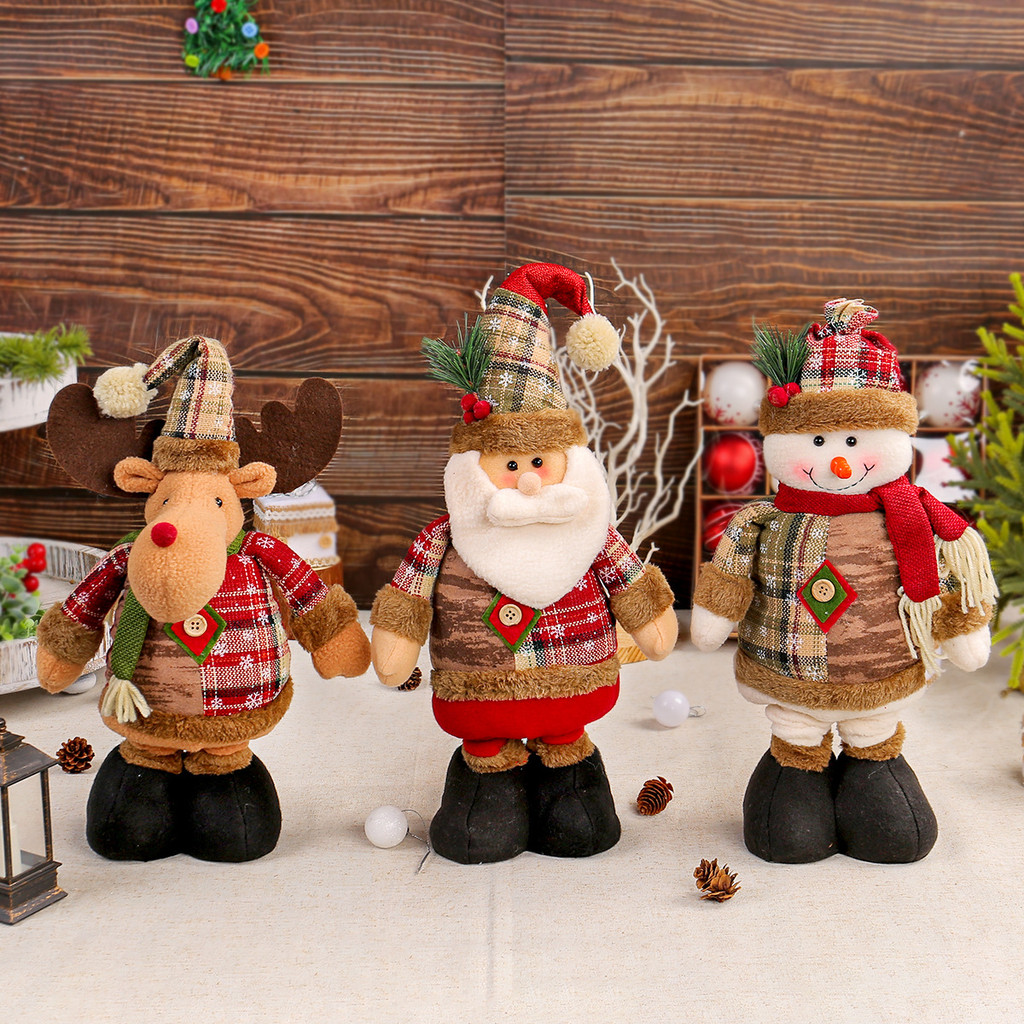 🎄 Telescopic Santa & Snowman Figures | Expandable Display Decor 🧙 | HDB ...