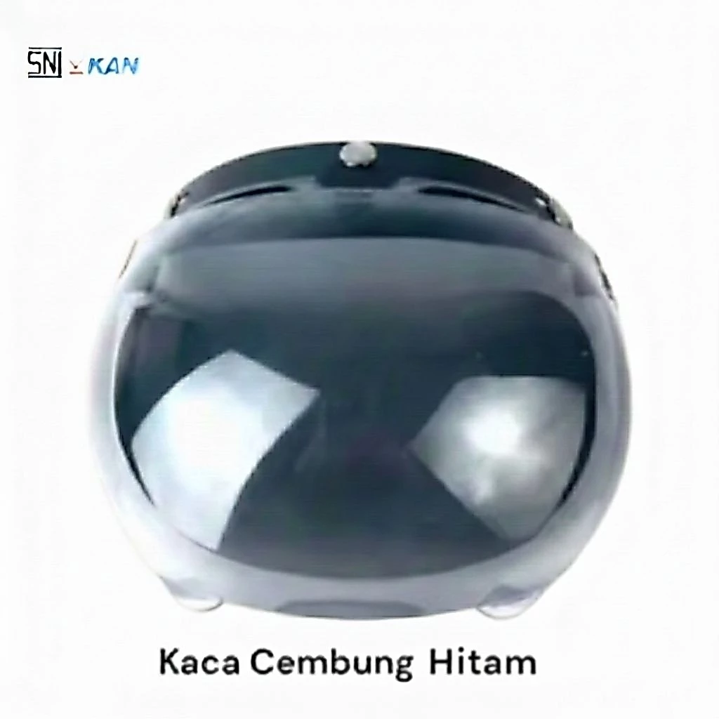 Helm Bivi Bogo Helm Retro Pria Wanita Dewasa Piliha Kaca dan Warna Helm Klasik SNI Vintage Premium - Gambar 2