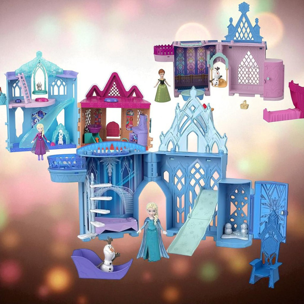 Disney Frozen Elsa Castle Playset with Mini Doll - Stackable Fun for ...