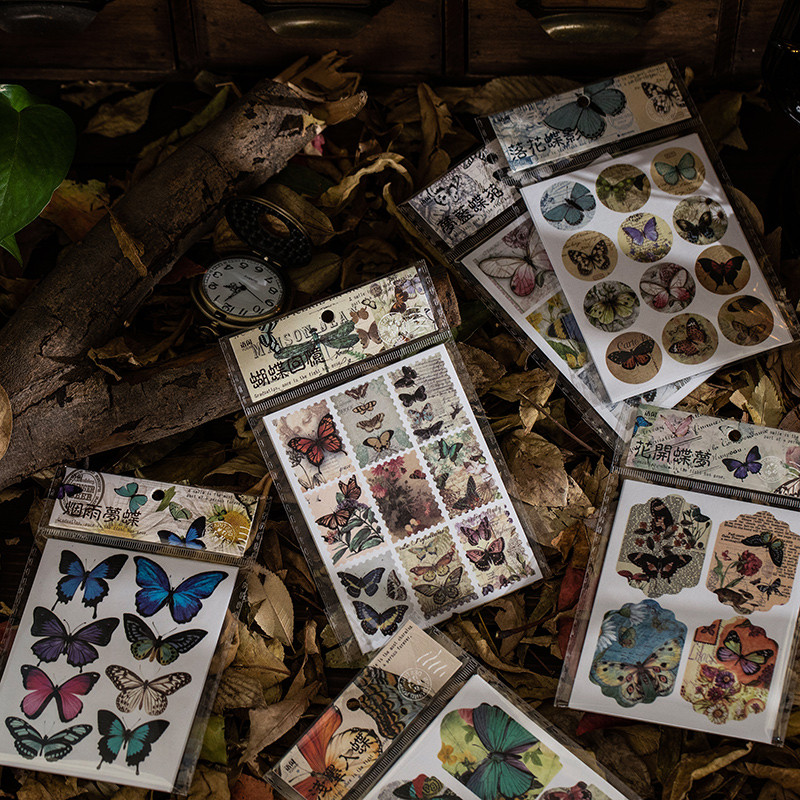Yuxian Sticker Pack Butterfly Dreamland Series ins Art Specimen ...