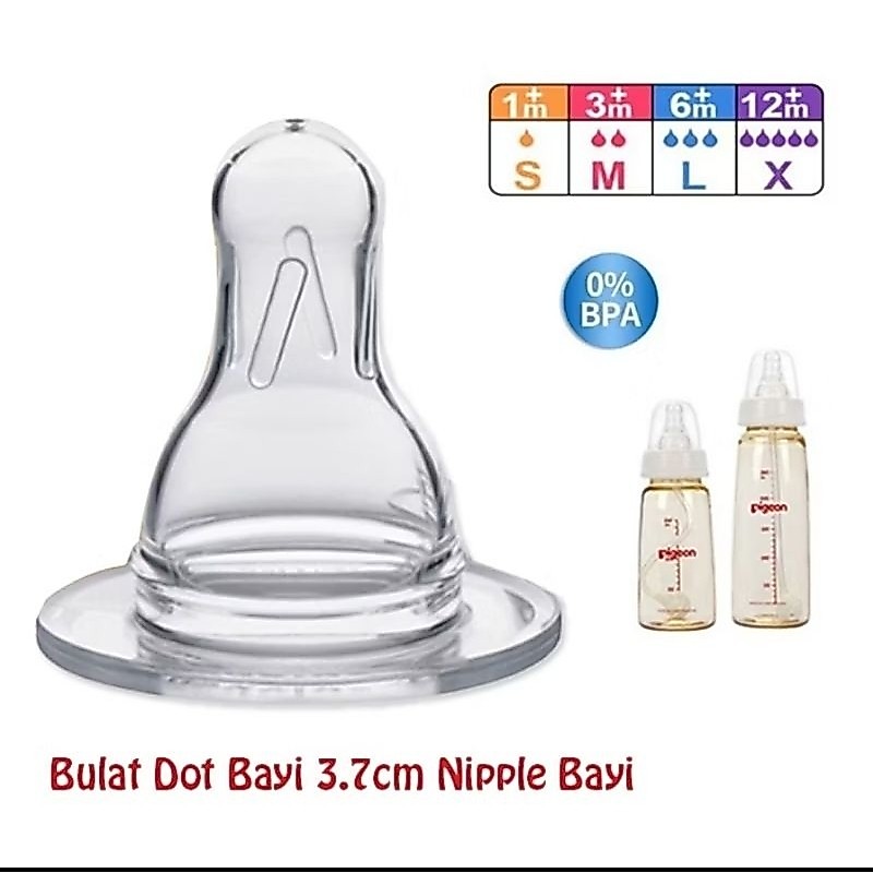 1PCS Dot Botol Bayi Standart Nipple Baby BPA Silikon Empeng Bottle Peristaltik Slim Silicone Transparant A320 - Gambar 4
