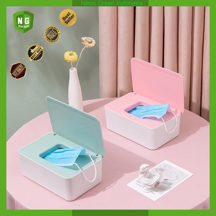 MASK AND TISSUE BOX issue Facial Mask Storage with Lid - Pink by Fusion ...