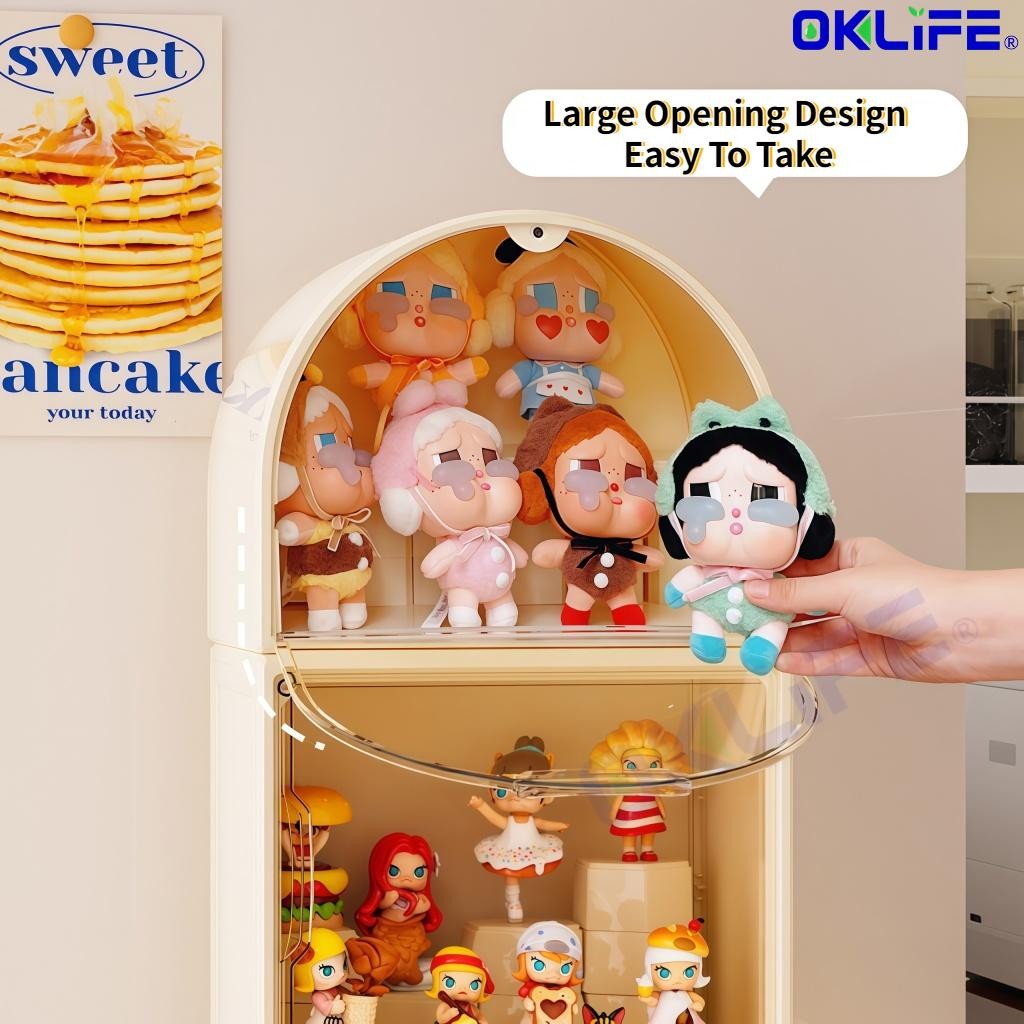 Transparent Acrylic Figure and Blind Box Display Cabinet view 7