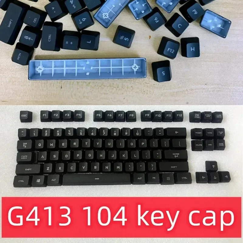 Single replacement keycaps or complete104 keycaps for Logitech keyboard ...