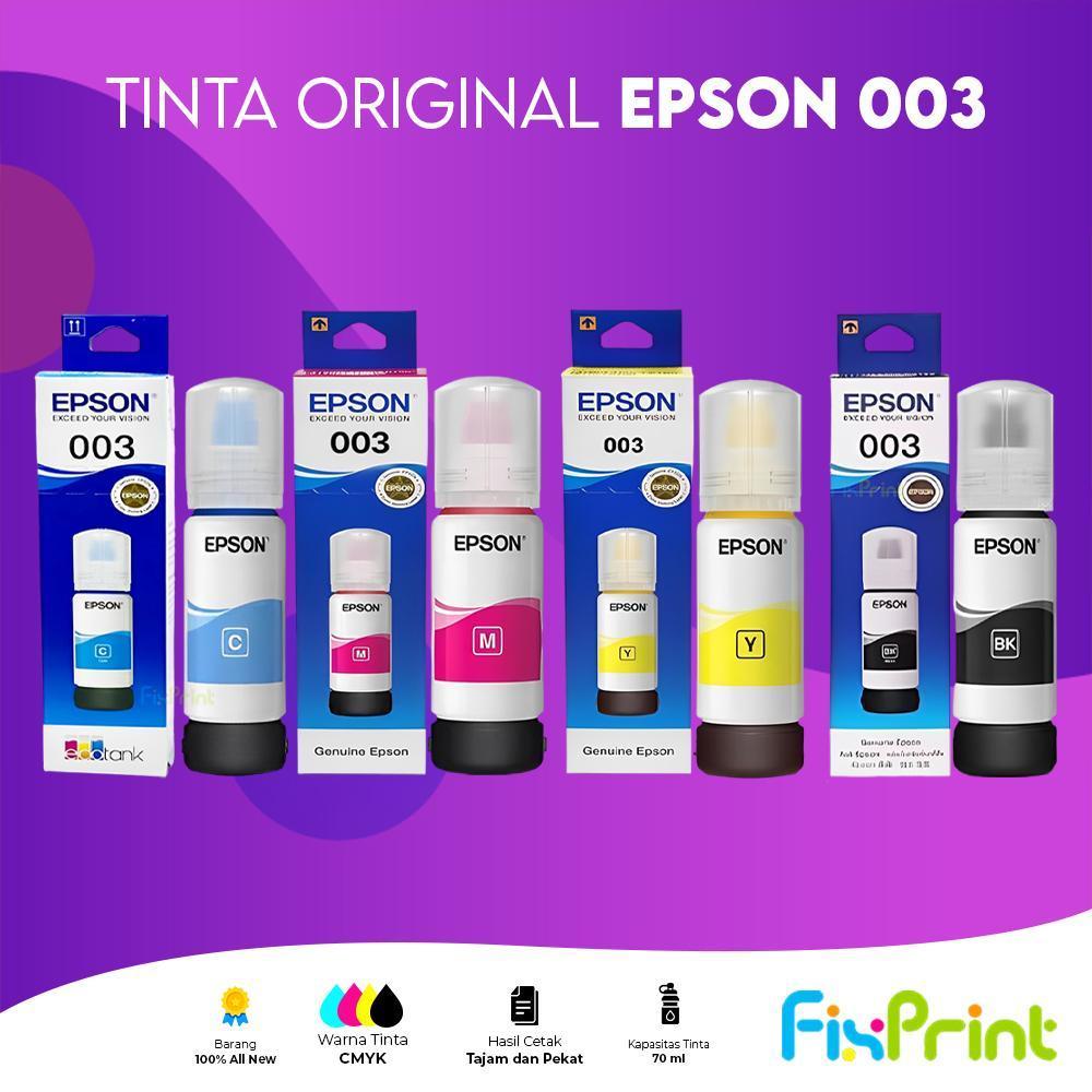 FixPrint Tinta Original Epson 003 Printer L3550 L3556 L5590 L3210 L3211 L1211