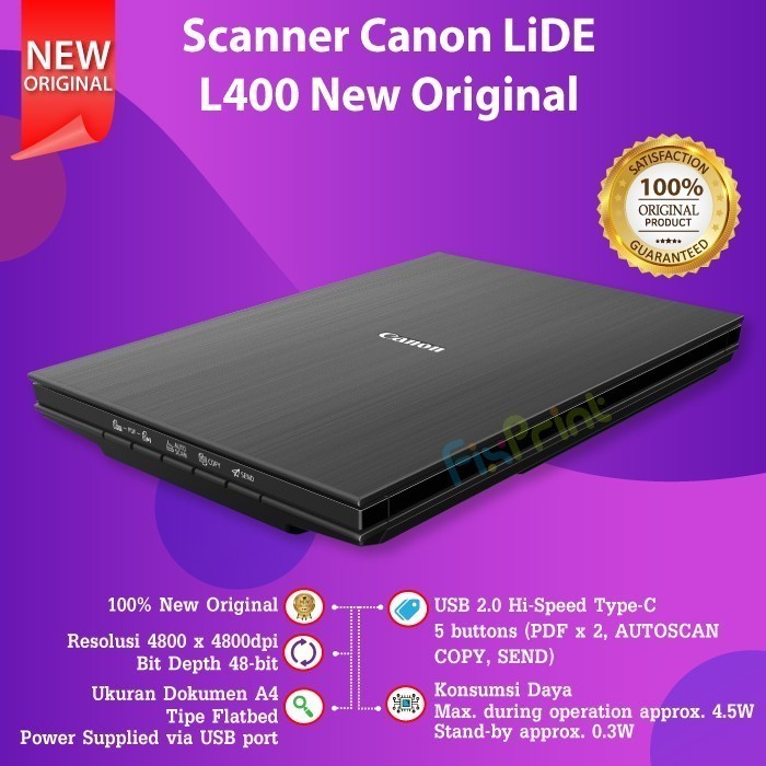 FixPrint SCANNER CANON LIDE 400 / LIDE 300 / Printer MG2570s GARANSI RESMI - Gambar 3