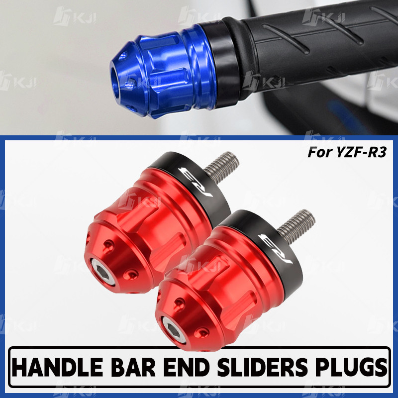 For Yamaha YZF-R3/YZF R3 Handle Bar End Balancer Hand Grip Caps Plugs ...
