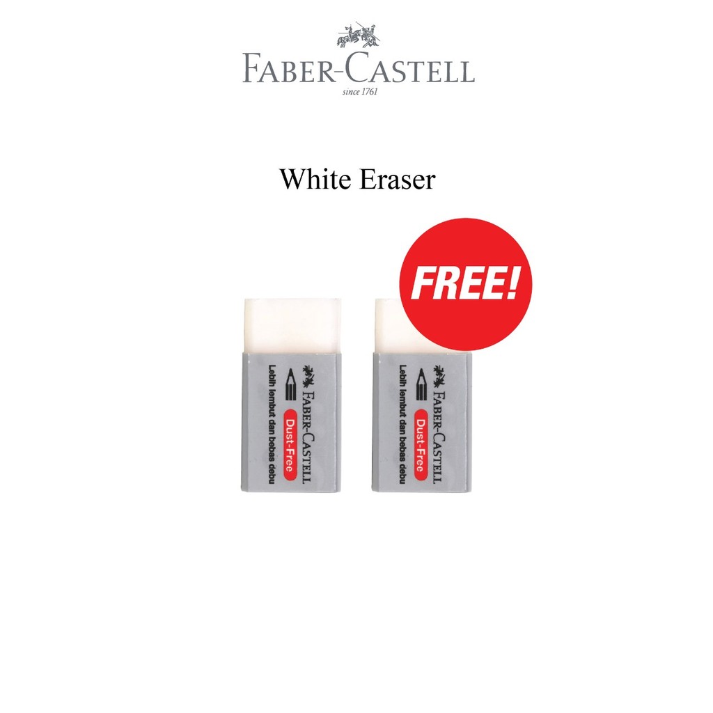 Faber-Castell Gel Pen & Mechanical Pencil Set 2mm Free Erasers - Gambar 4