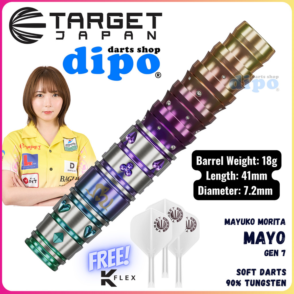 TARGET MAYO Gen 7 ( Mayuko Morita model ) - TARGET Soft Darts | Shopee ...