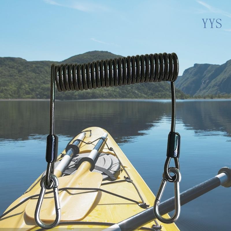YYS Retractable Kayak Paddle Board Fishing Rod Leash Paddles Leash with ...