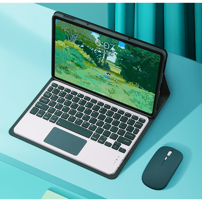 DoohowCase Hülle mit Tastatur für Lenovo Tab M11 Tablet 11, Bluetooth