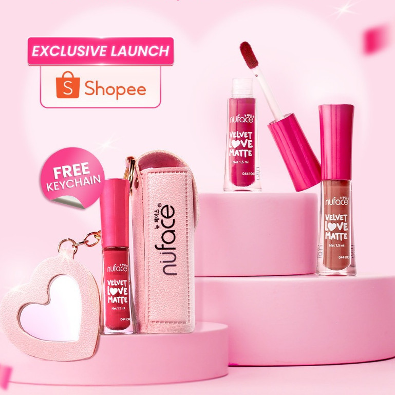 Nuface Velvet Love Matte Lip Cream Matte Ringan, Intense & Tahan Lama Nu Face Merah Jingga Official - Gambar 2