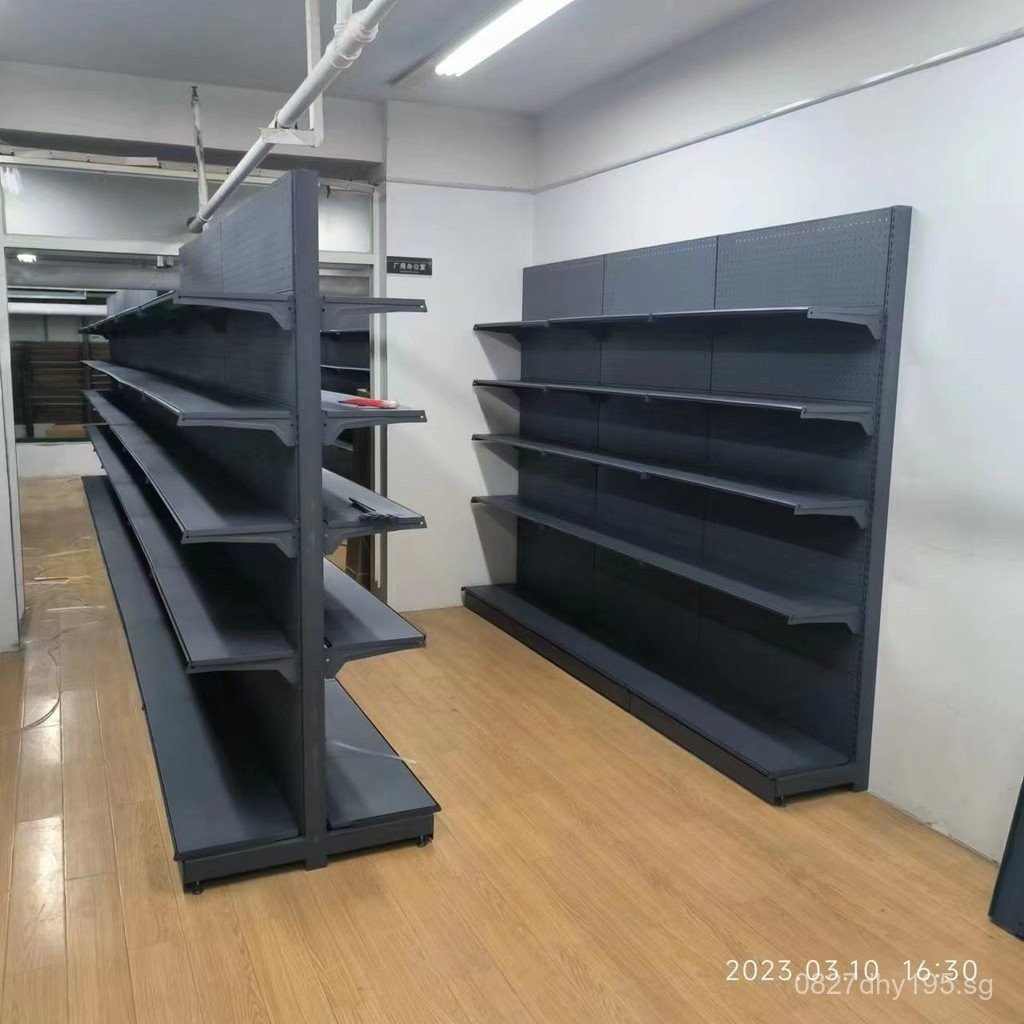 Perforated Board Storage Mall Shelves Metal Display Racks Supermarket ...