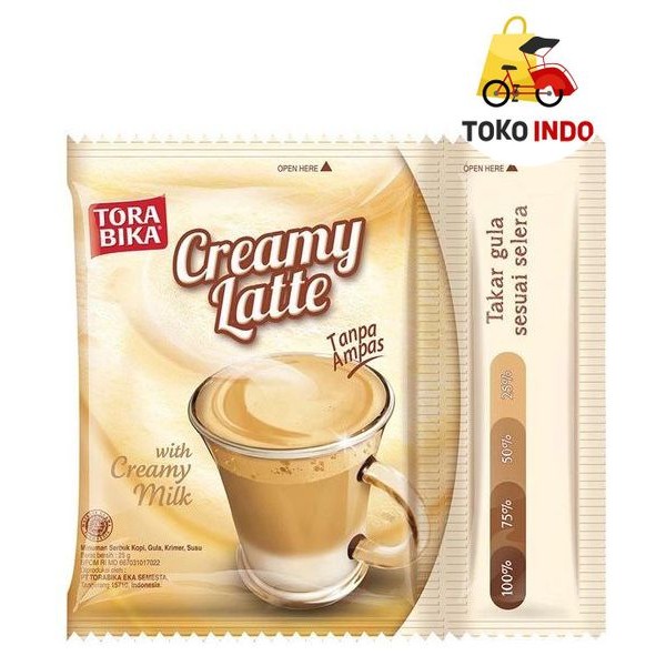 Torabika Creamy Latte 3 in 1 Instant Cofffe with Additional Sugar 25g ...
