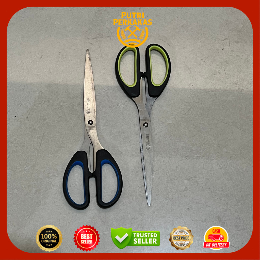 Gunting Besar 22 cm ORLEE / Gunting Ukuran Besar Peralatan Sekolah / Gunting Jumbo / Gunting Kantor - Gambar 3