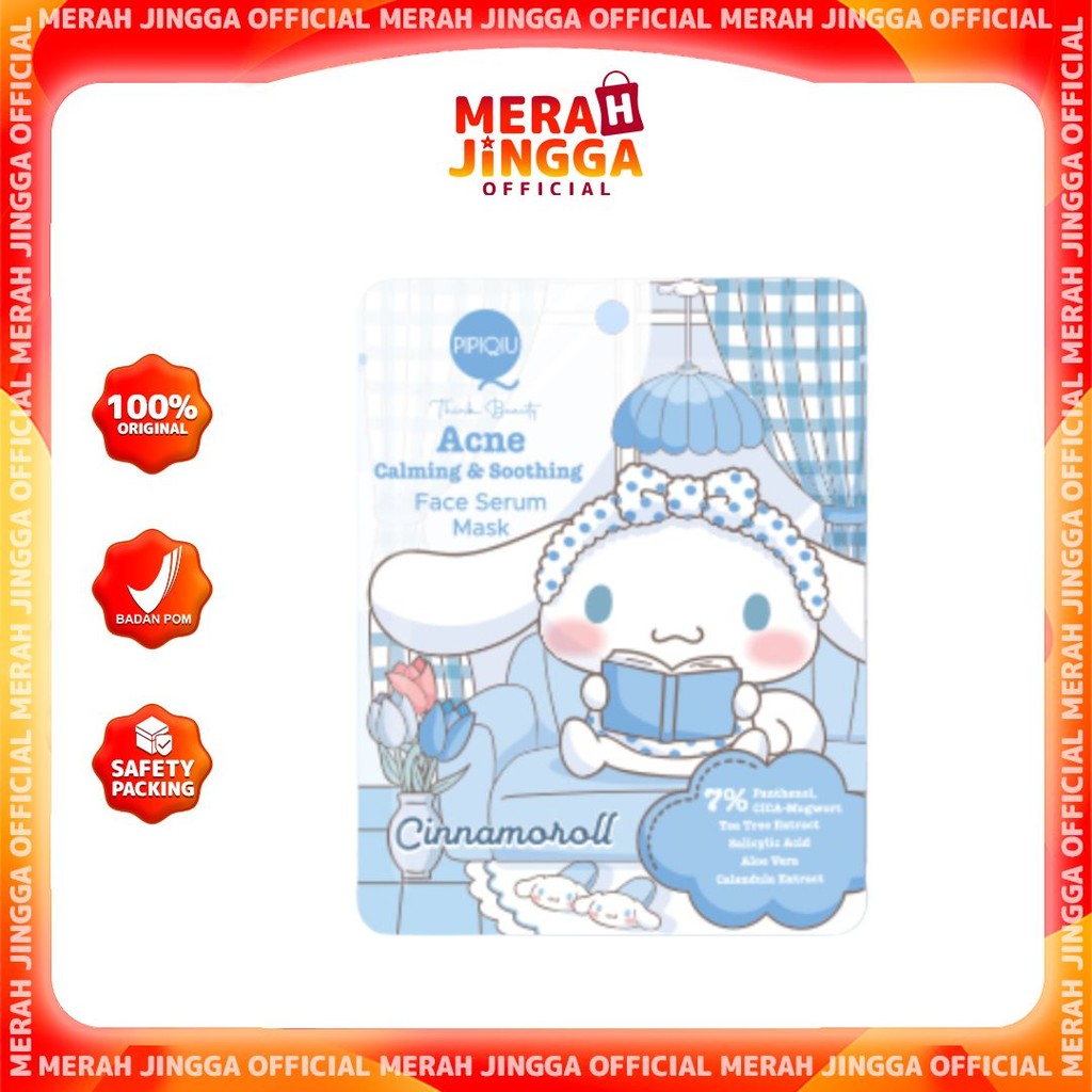 Pipiqiu Skincare - Mask 25gr - Cinnamoroll / Merah Jingga Official