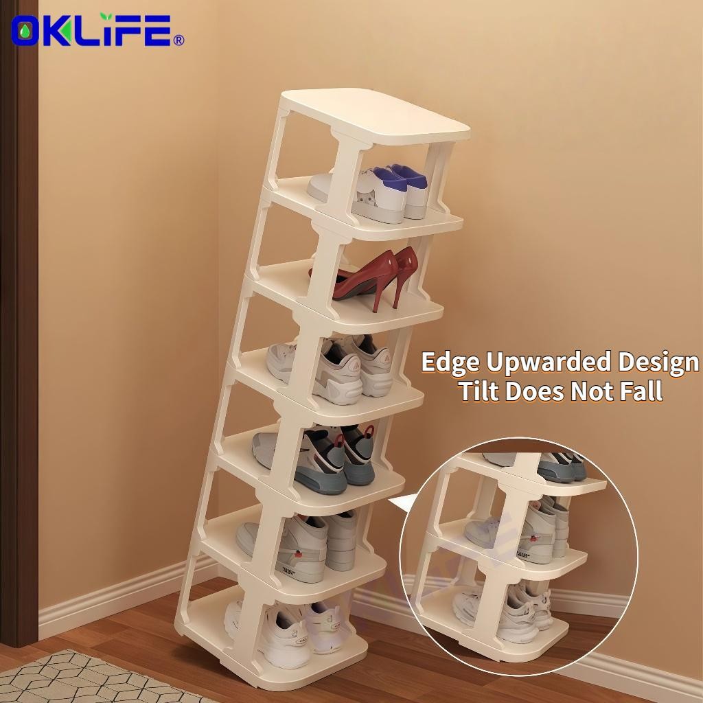 Multi-Layer Plastic Shoe Rack and Space-Saving Shoe Cabinet view 7