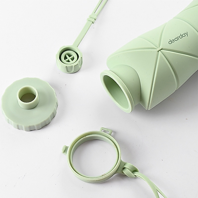 Dearday Foldable Portable Water Bottle 600ml - Gambar 4