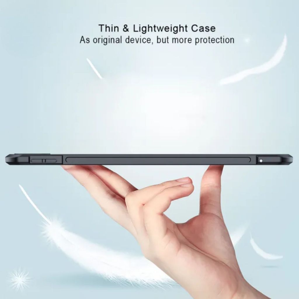 Case Acrylic For iPad Gen 10 5/6 7/8/9 Pro 11 Air 4/5 iPad 10.5/10.2 Mini 6 8.3" Air 13 Pro 12.9 Transparan Premium Full Cover Shockproof Anti Gores Ringan - Gambar 4