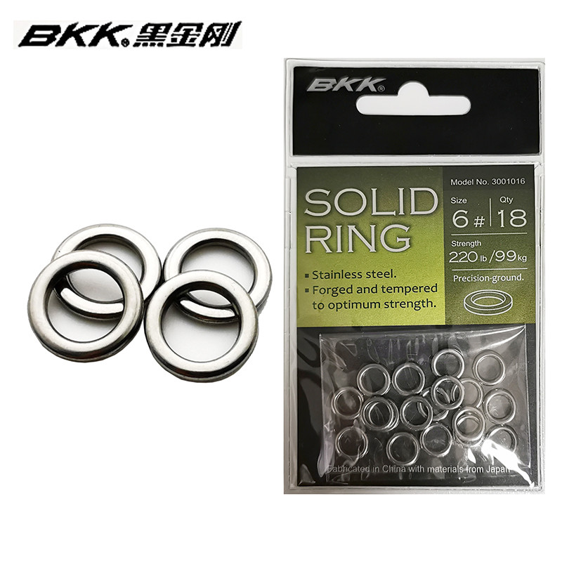 BKK Black King Kong Stainless Steel Lure Accessories Double Ring Single ...