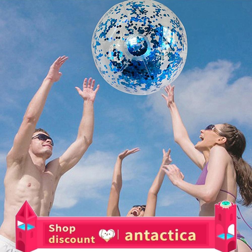 antactica 40cm/16inch Beach Ball Transparent Inflatable Swimming Pool ...