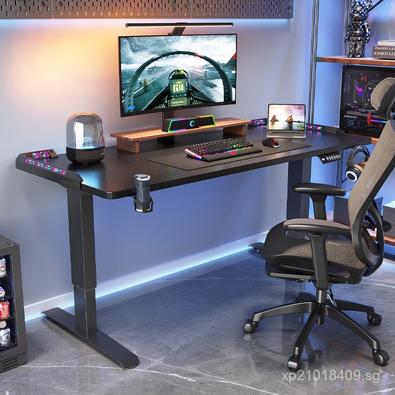 E-Sports Desk Electric Height Adjustable Desk Adjustable Computer Desk ...