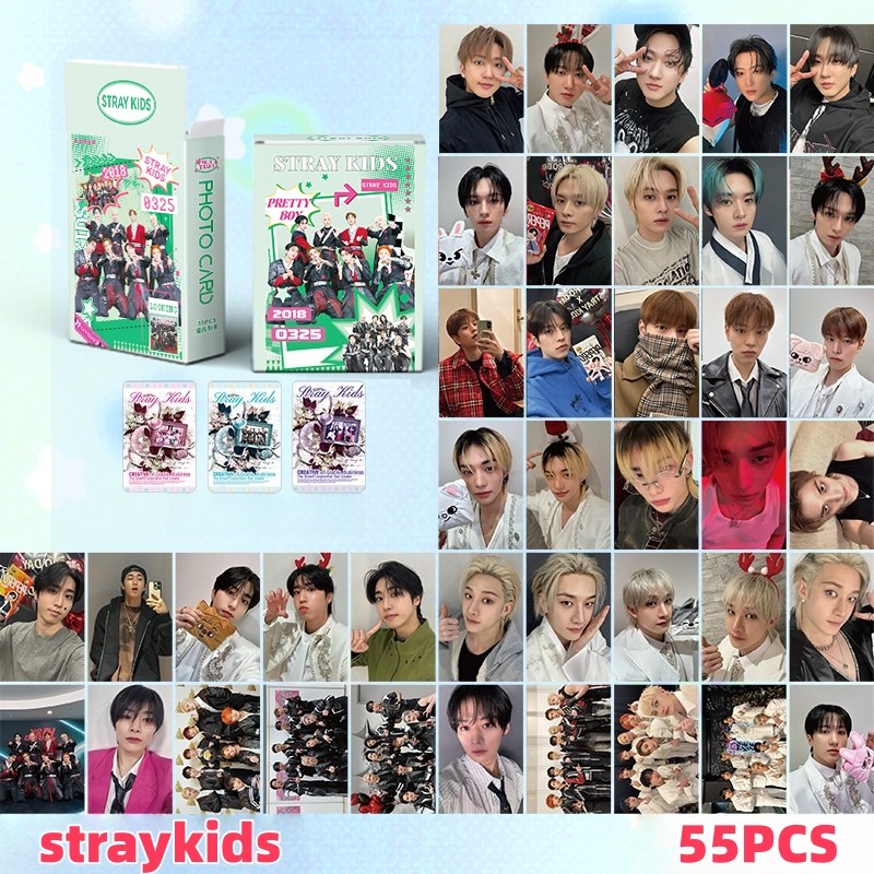 6-8pcs/set Straykids ROCK STAR SKZ HOP Photocards BANGCHAN LEEKNOW