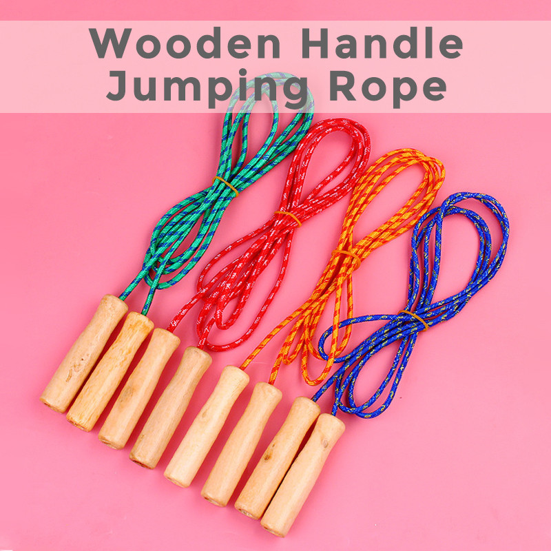 Skipping Rope 2 Meter Colourful Jump Rope Gym Fitness Nylon Jumping ...