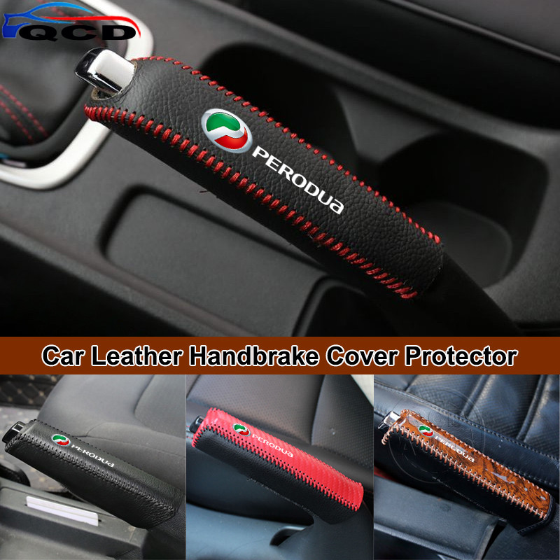 Perodua Car Handbrake Protective Cover Leather Gear Hand Brake Sleeve ...