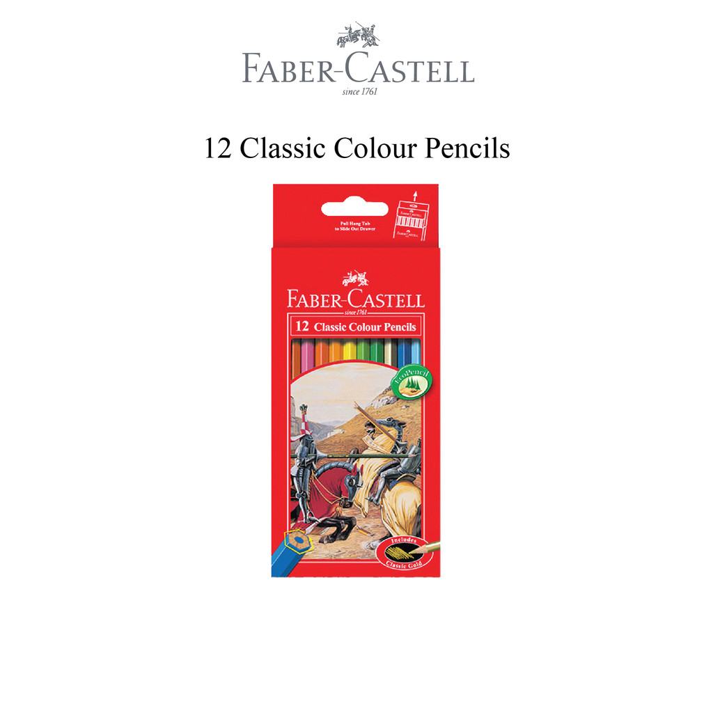 Faber-Castell Paket Pensil Spidol Warna set 12 Free 2 pc Pensil - Gambar 2