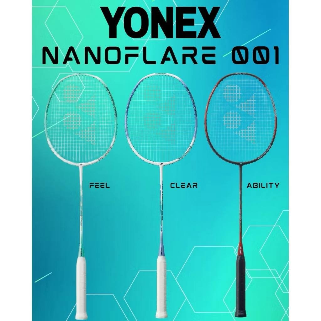 Racket YONEX NANOFLARE 001 LIGHT FREE STRING (MAX 30LBS) 5U CLEAR ...