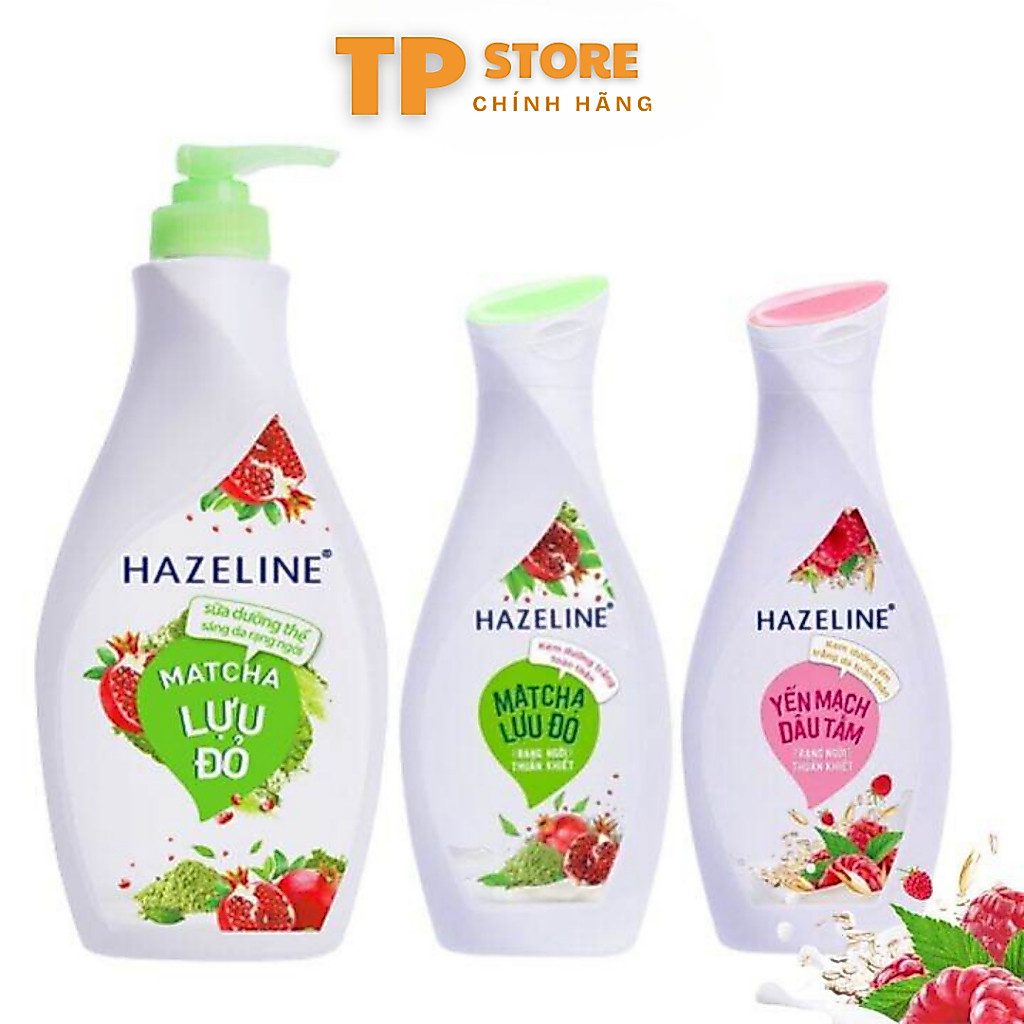 HAZELINE Matcha Body Lotion & Red Pomegranate - Mulberry Oatmeal 230ml ...