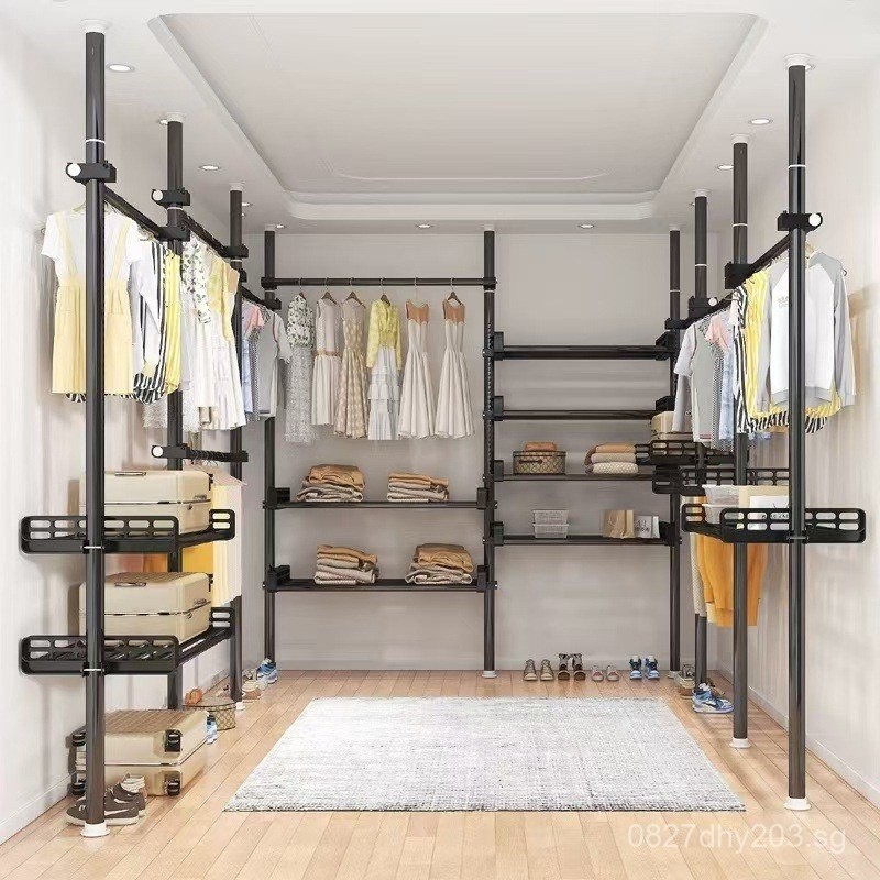 Multifunctional Adjustable Telescopic Clothes Rack Bedroom Hat Rack ...
